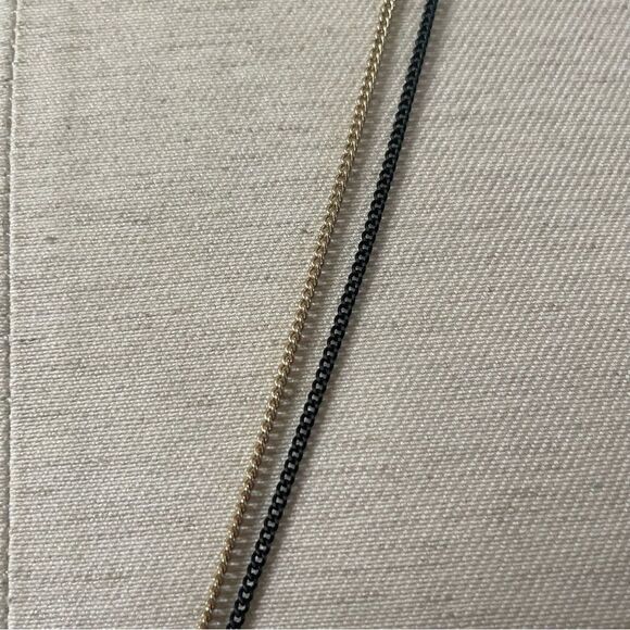 Charming Charlie black and gold tone tassel necklace - Picture 5 of 12